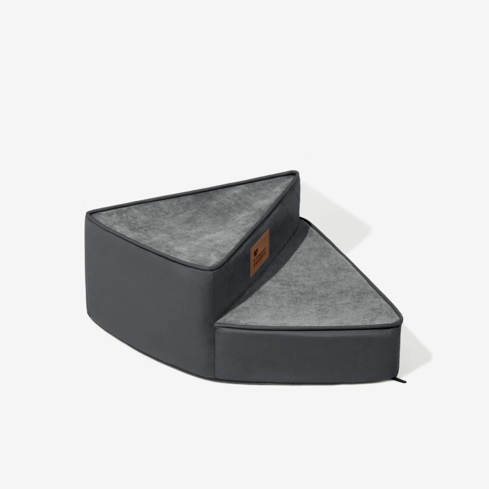 Luxe Water-repellent Faux Leather Removable Spiral Pet Stairs - StepEase