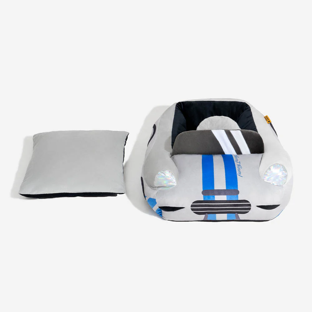 Classic Convertible Race Car Bolster Cat Bed - Fast��Fur