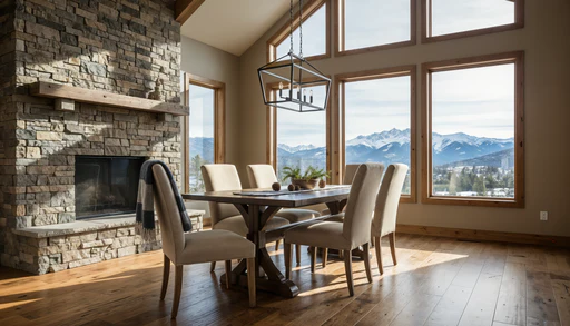 Amish Durango Solid Top Trestle Dining Table