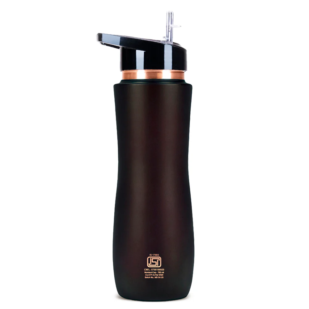 Borosil Sipper Copper Bottle, Brown, 750ml