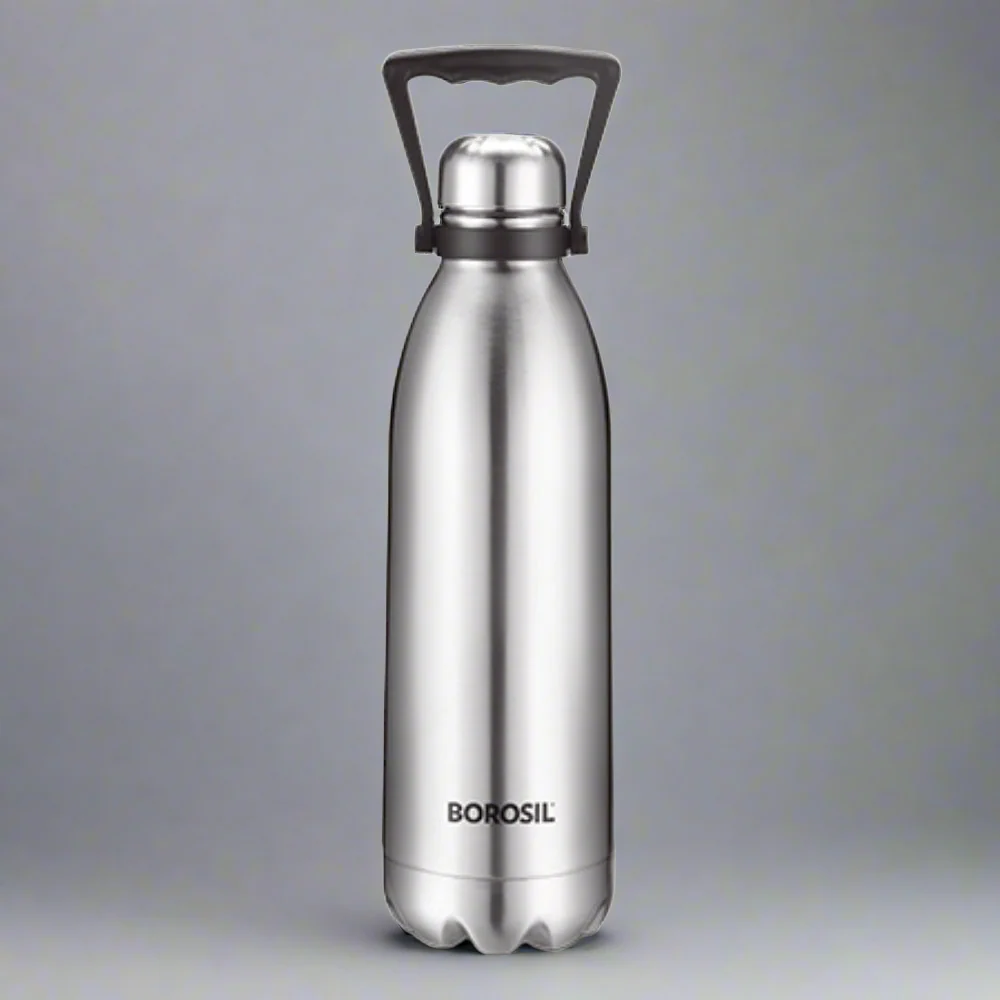 Borosil Bolt Double Wall Bottle (Large Sizes), 1.5L