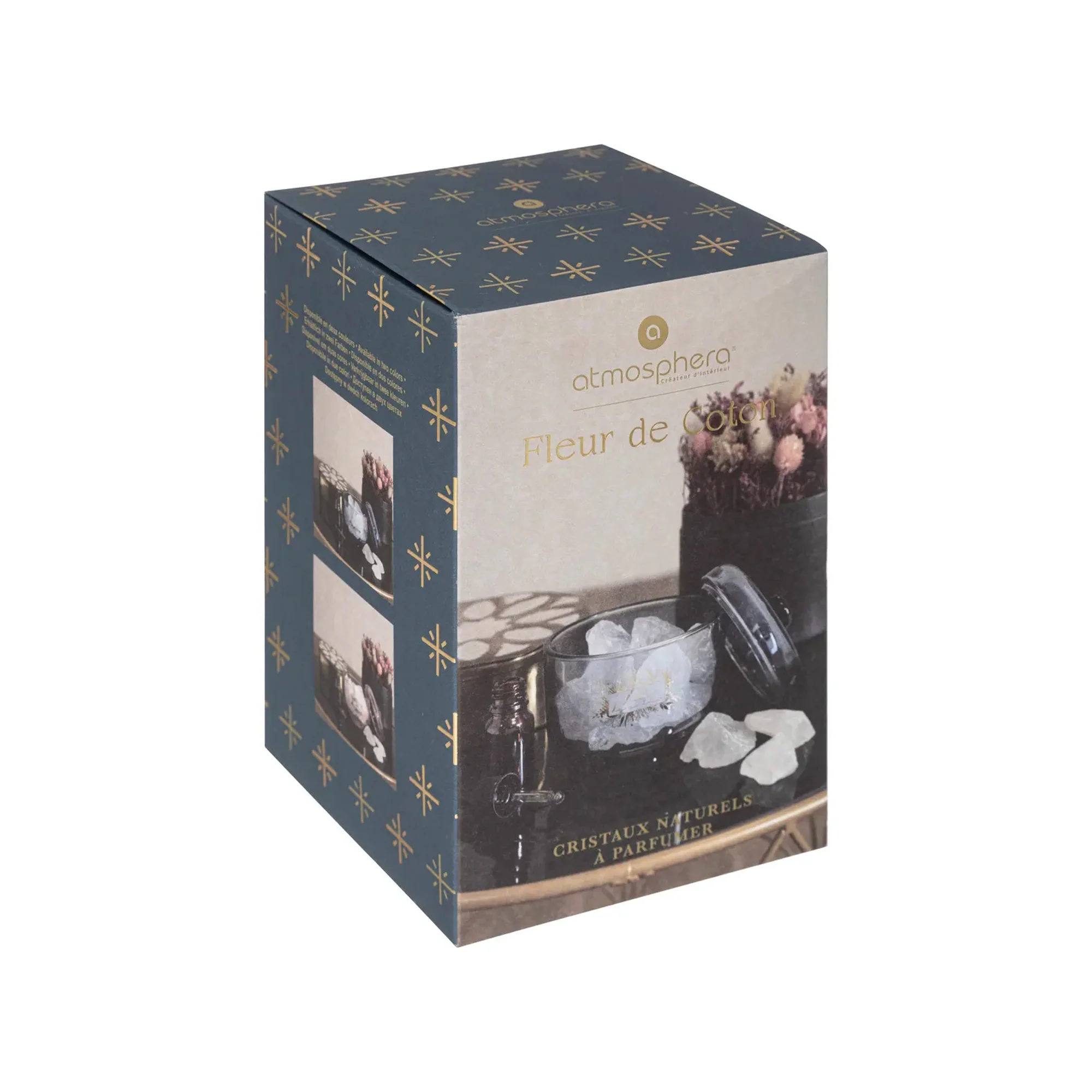Atmosphera 10ml Cotton Flower Night Crystal Stones Blue