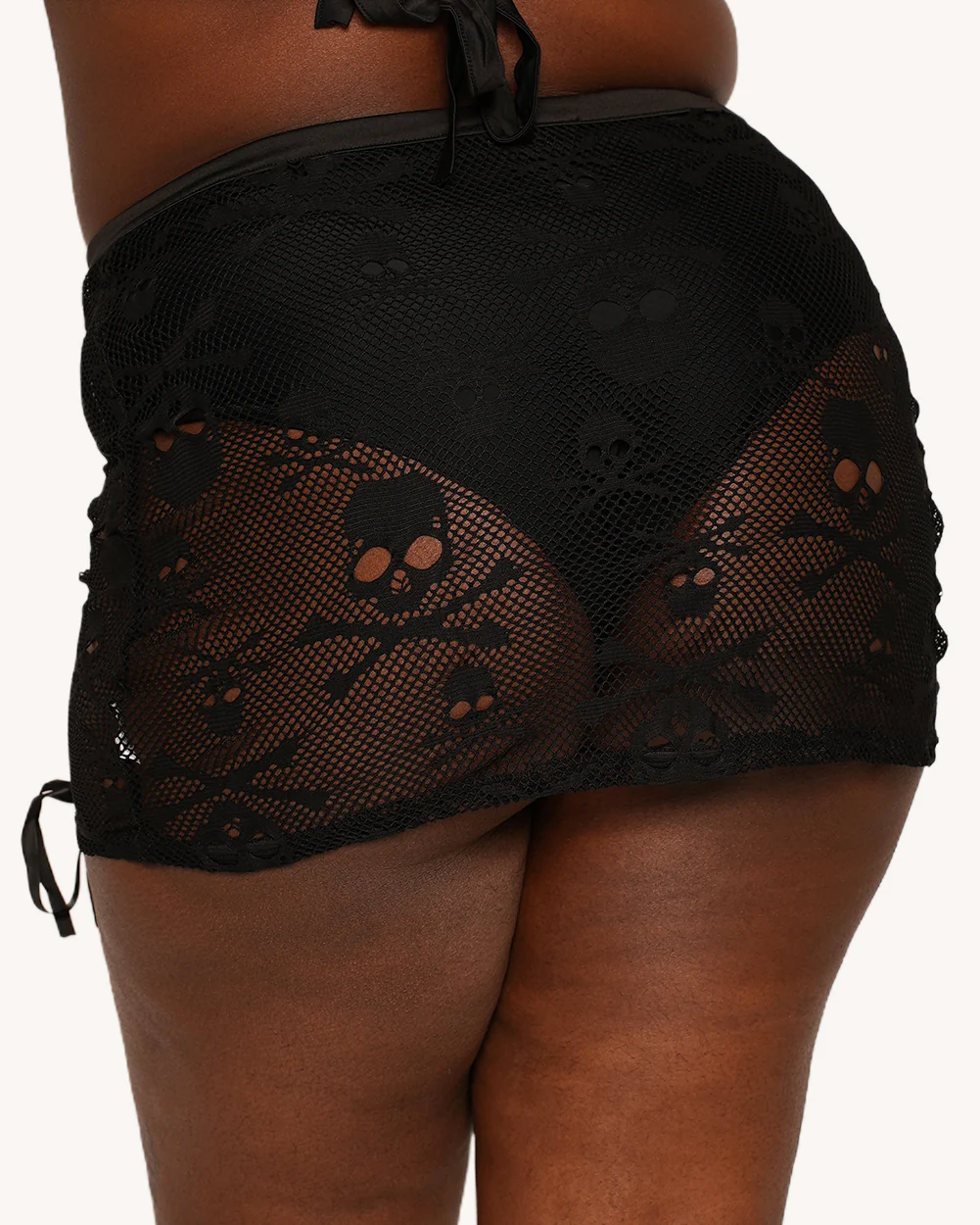 Fizzi Pop x iHR Heartcore Fishnet Mini Skirt