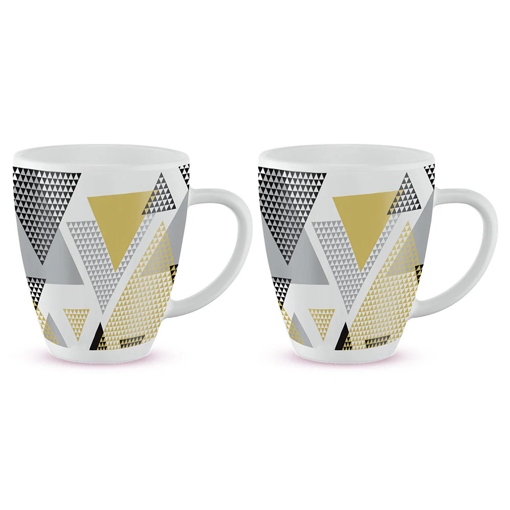 Larah by Borosil Nivaah Mug Set, 400ml x 2