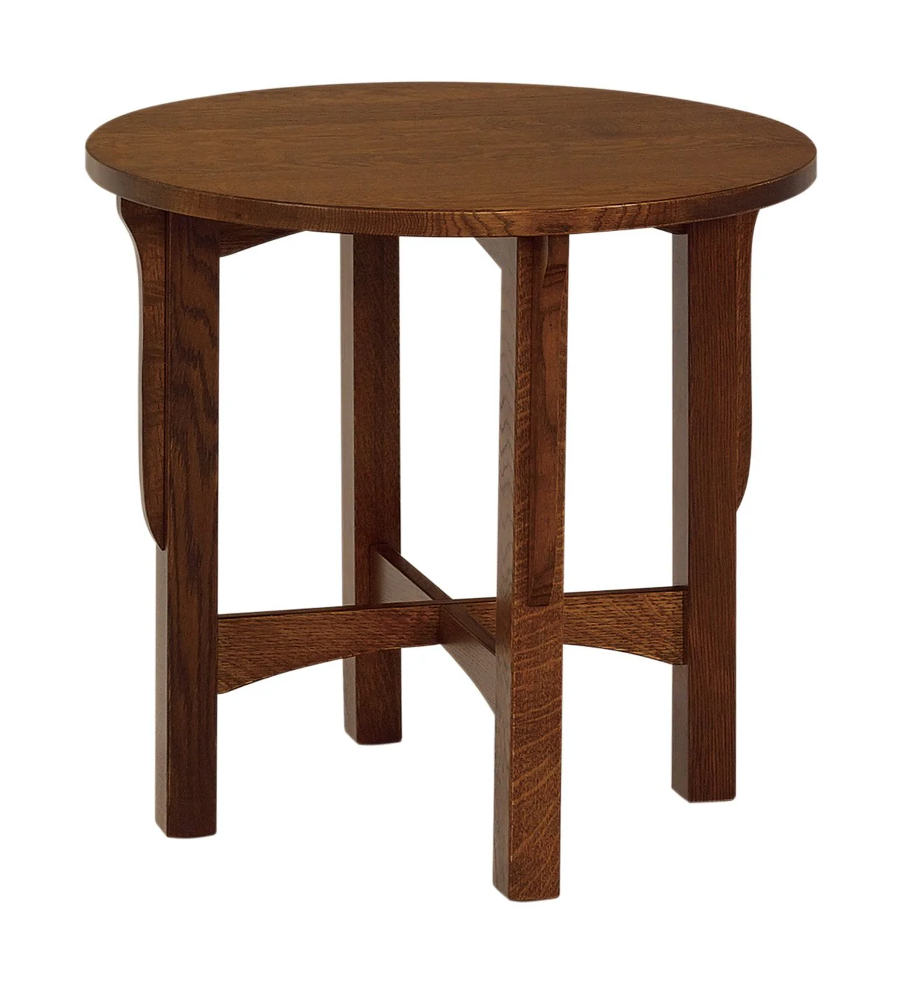 Amish Landmark Round End Table