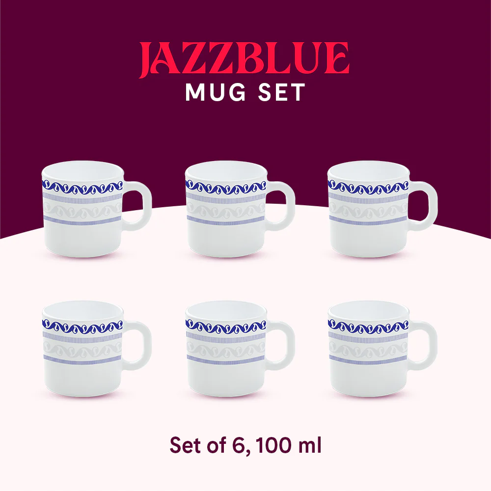 Jazzblue Mug Set, 100ml x 6