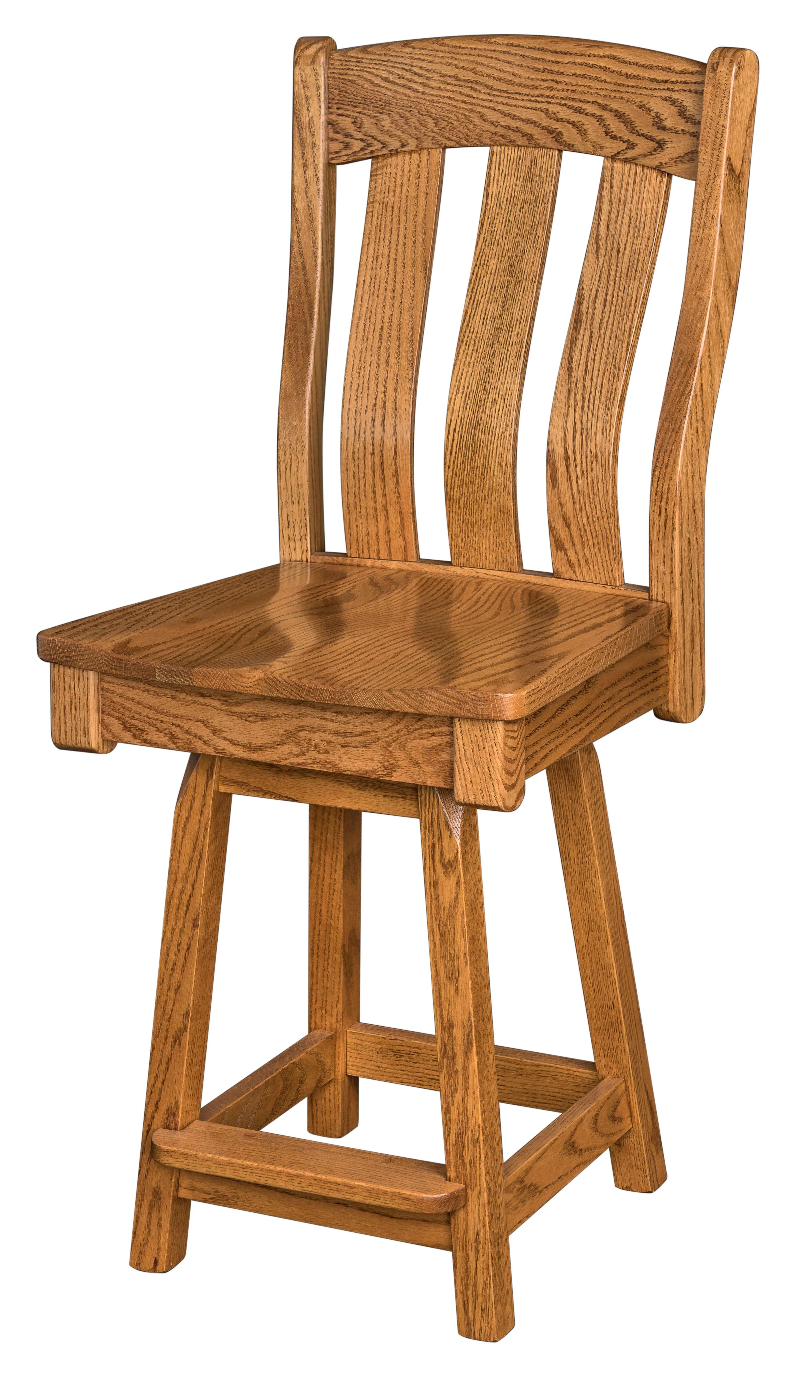 Amish Abilene Swivel Bar Chair