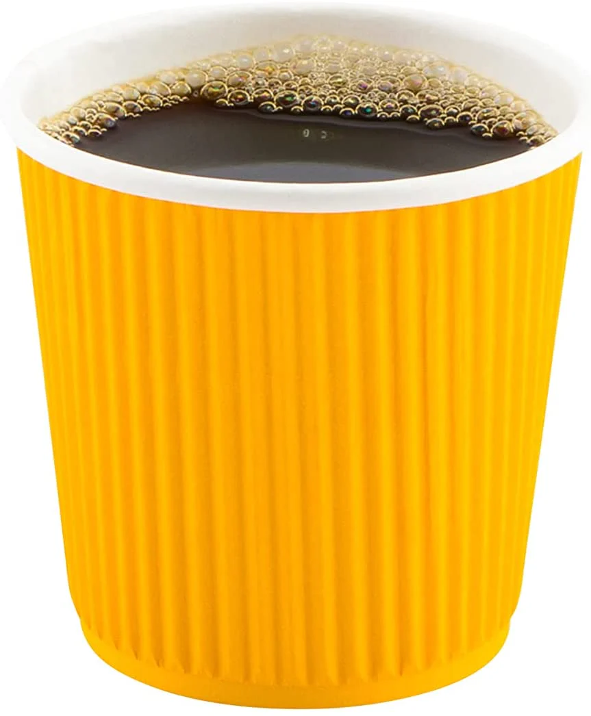 500-CT 4 oz Hot Beverage Cups Eco-Friendly Recyclable Paper - Insulated - Wholesale Takeout Coffee Cup