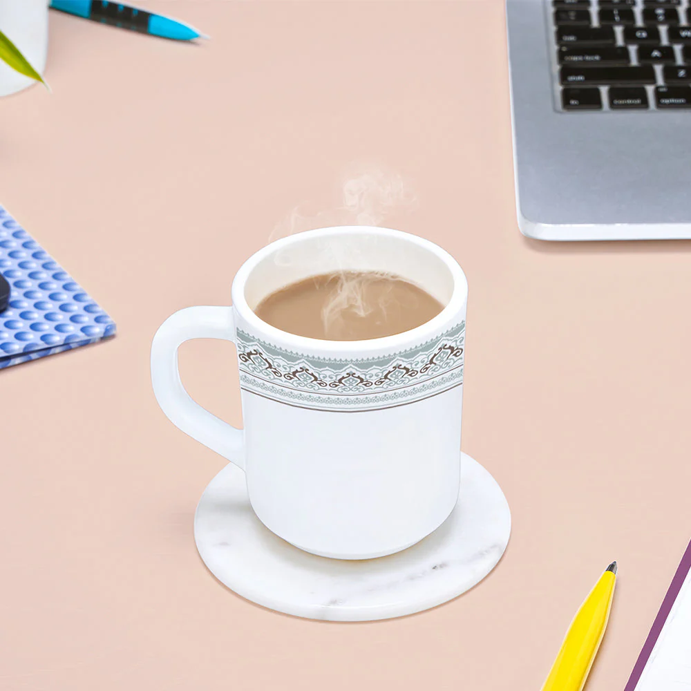 Larah by Borosil Classic Mug Set, 180ml x 6