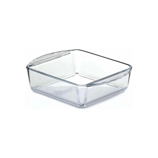 Borcam 21 x 16.4cm Square Casserole Clear