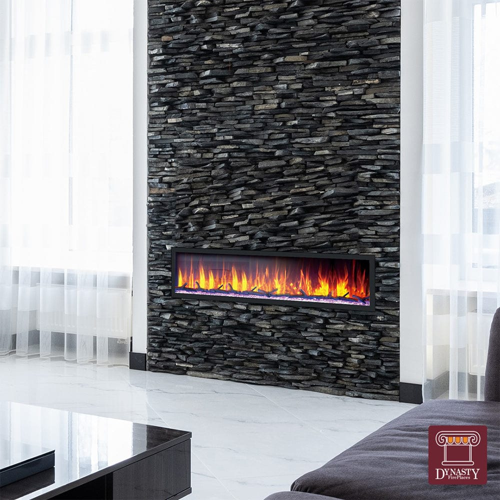 Dynasty 64-in Cascade Linear Electric Fireplace