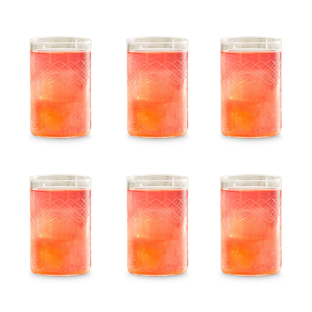 Borosil Bracelet Glass, Set of 6, 295ml