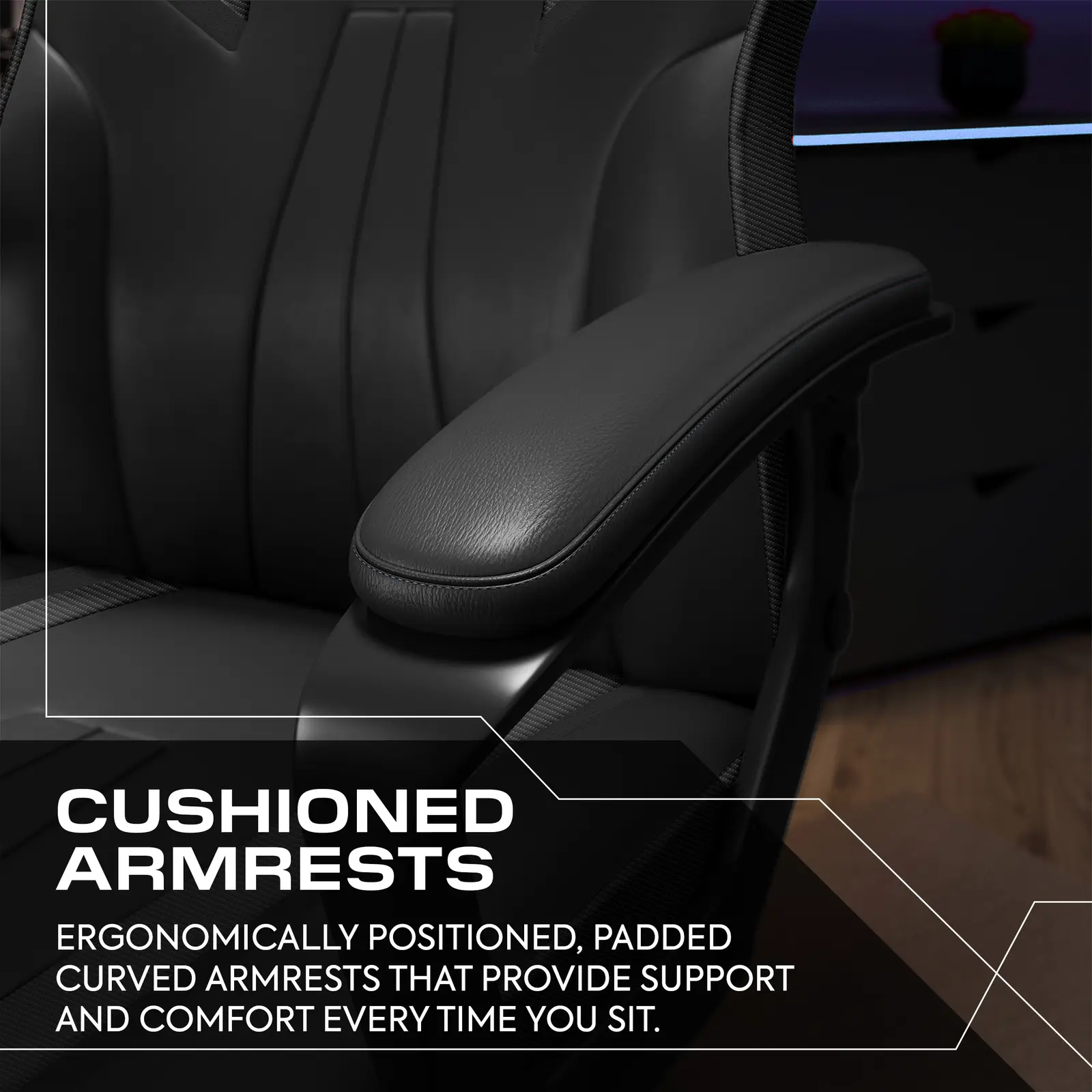 Tempest Ergonomic PC Office Gaming Chair - Black