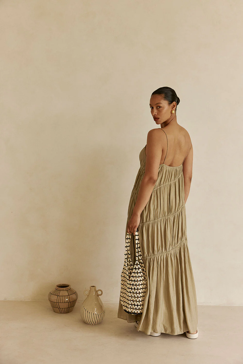 Daysia Dress - Taupe