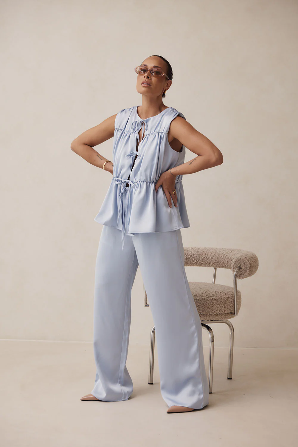 SAMPLE-Juliette Pants - Blue