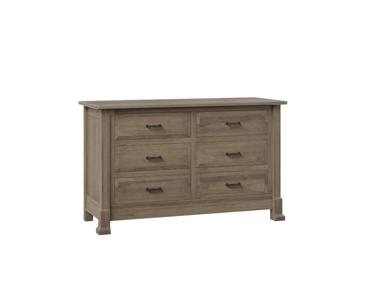 Amish Mackenzie Six Drawer Dresser