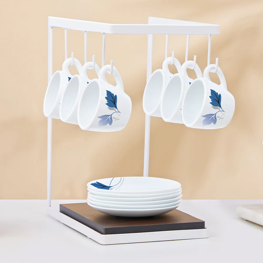 Larah by Borosil Ageria Cup n Saucer Set, 90ml x 12