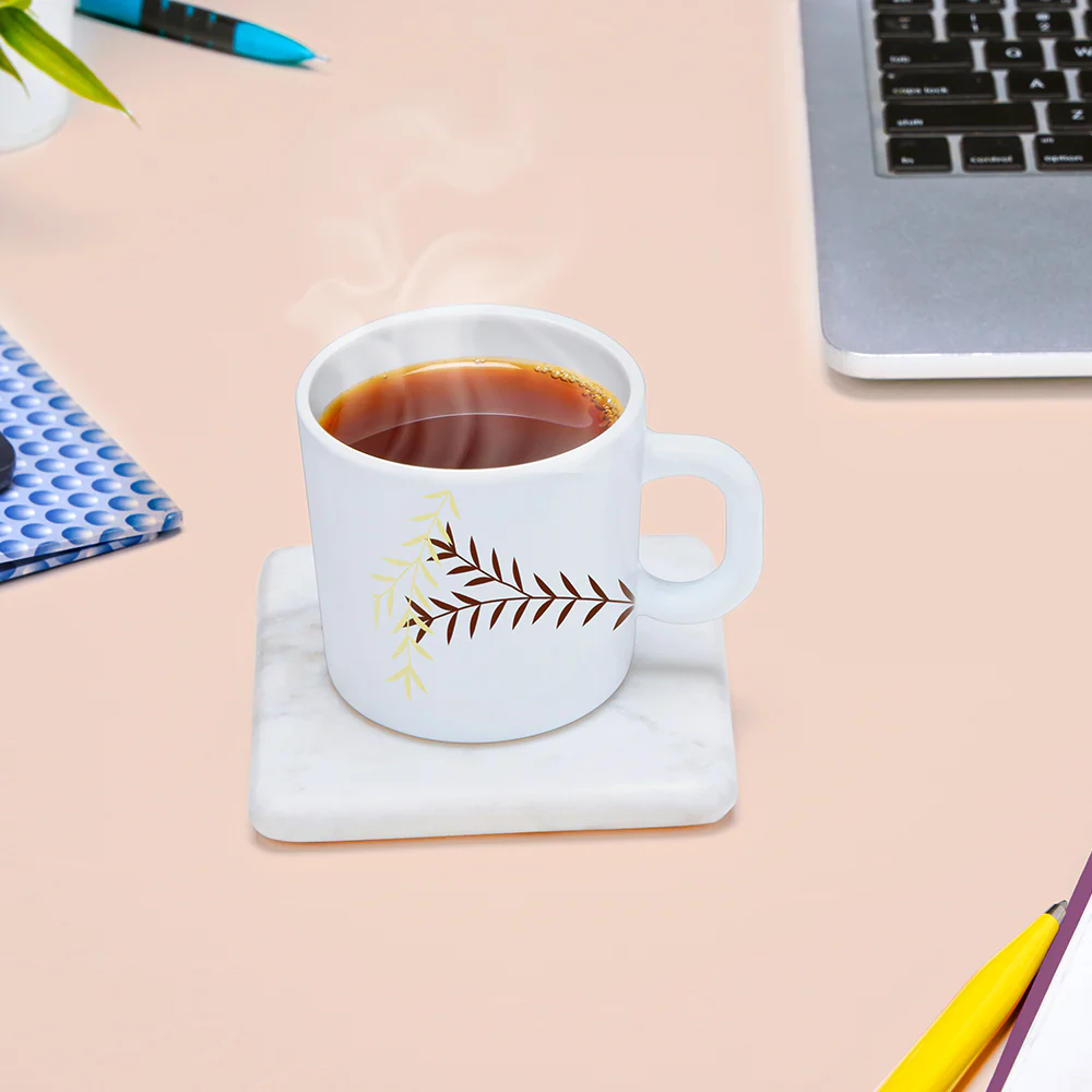 Larah by Borosil Oak Mug Set, 180ml x 6