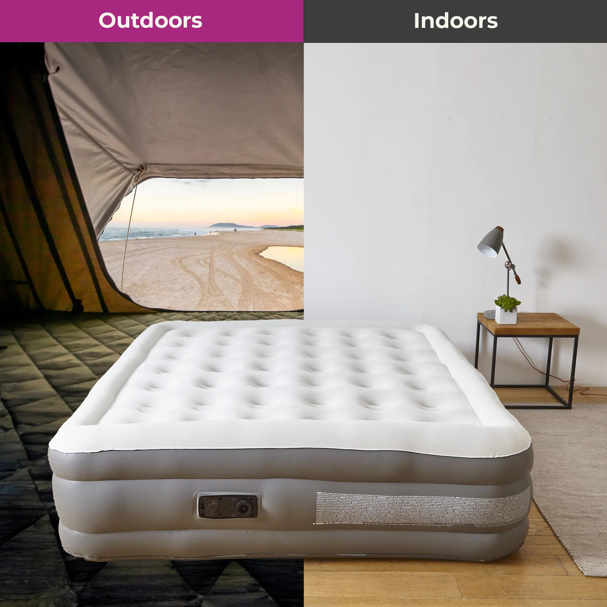 Neo Double King Inflatable Air Bed with Built-in Electric Pump