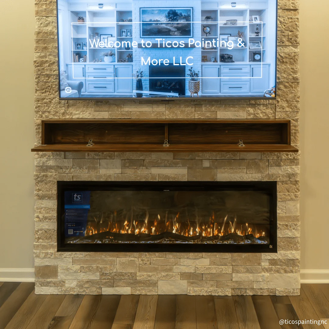 Sideline Elite 60 Inch Recessed Smart Electric Fireplace 80037