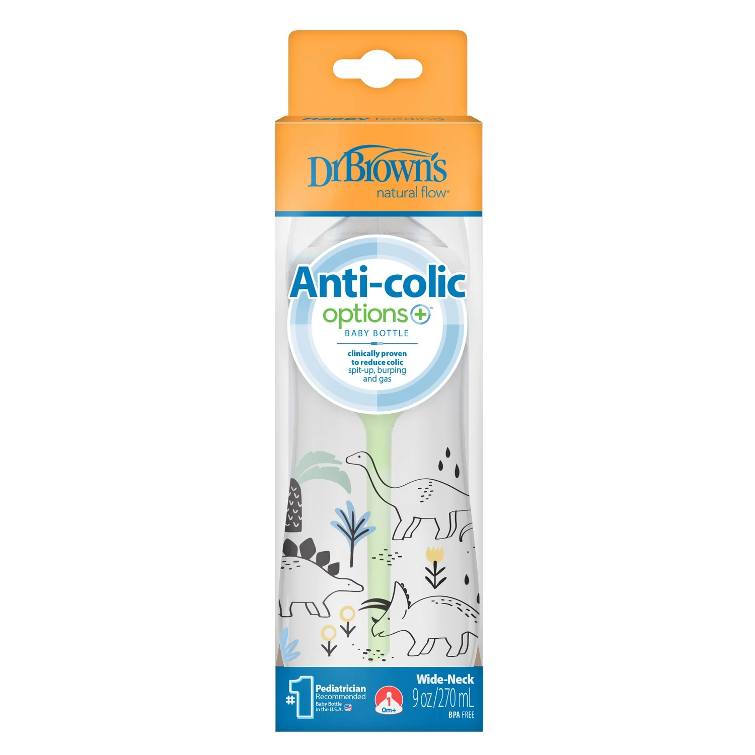 TETERO 9OZ DINO D32792 DR BROWN