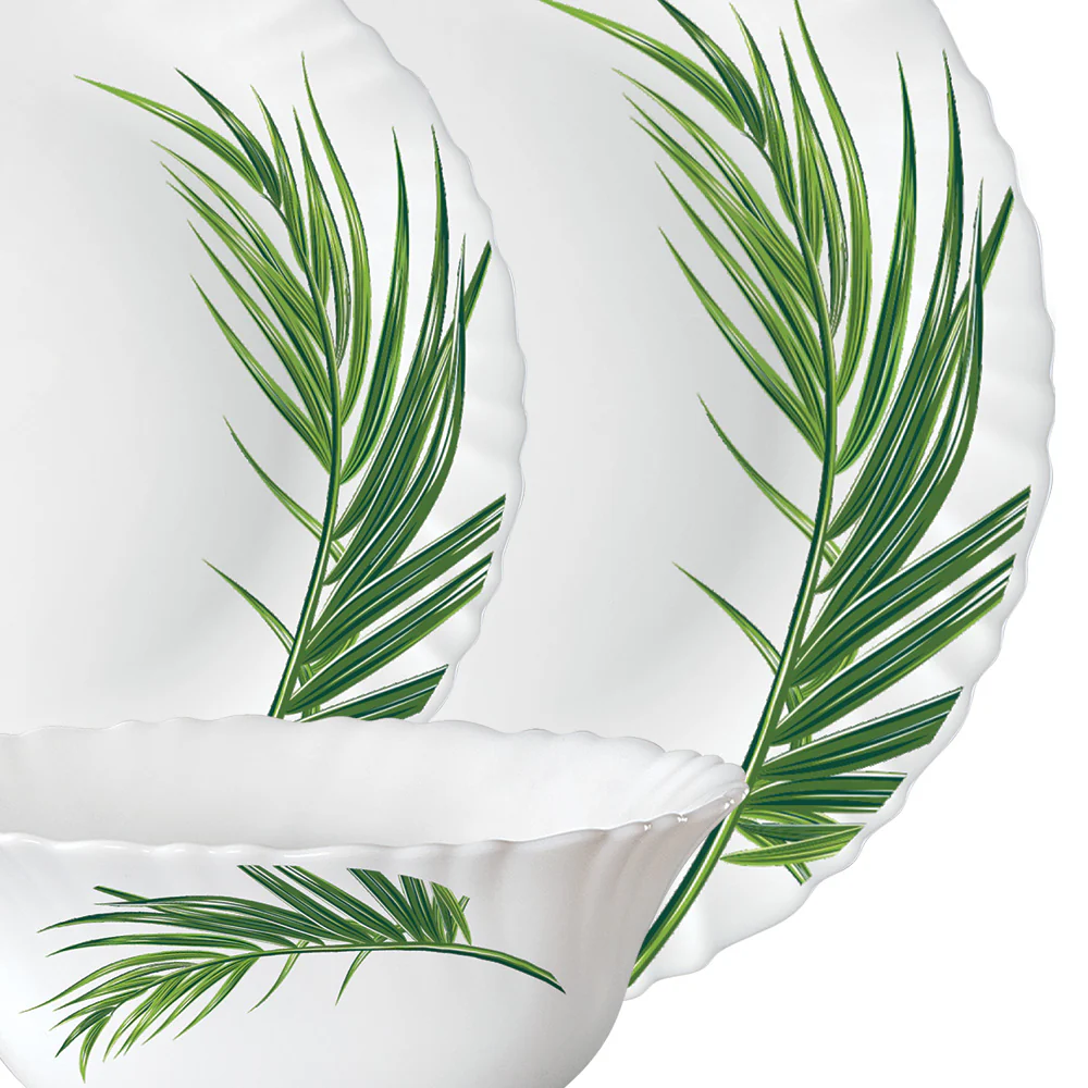 Larah by Borosil Crescent Dinner Set, 12 pc