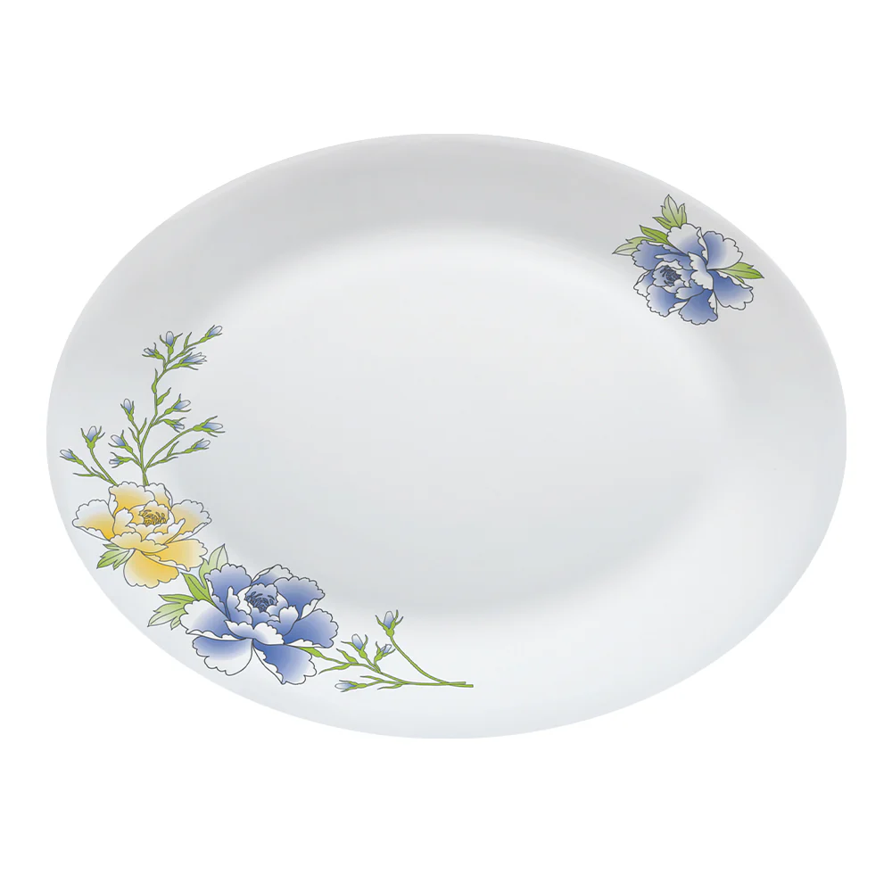 Blue Sapphire Rice Plate