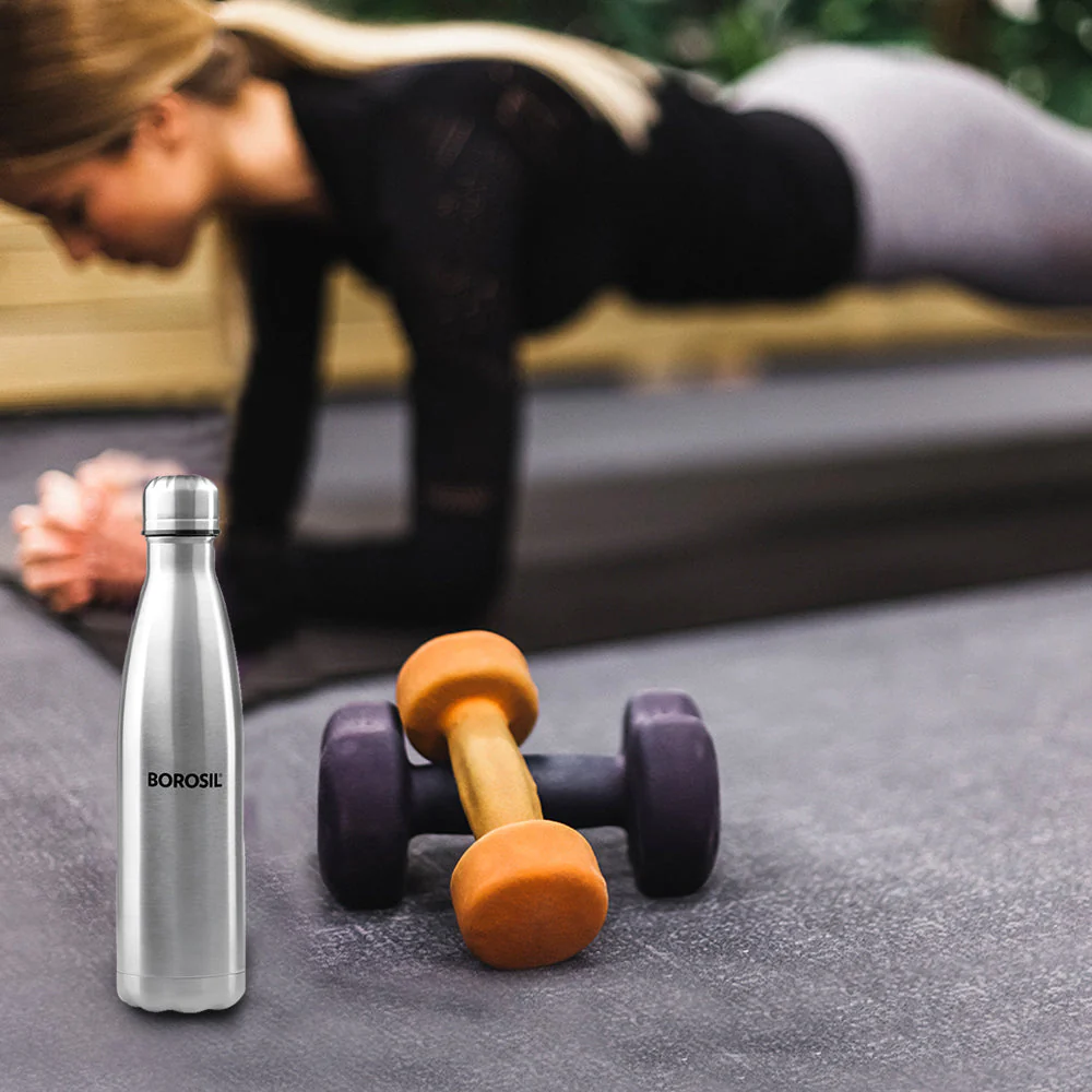 Borosil Bolt Double Wall Bottle-CP