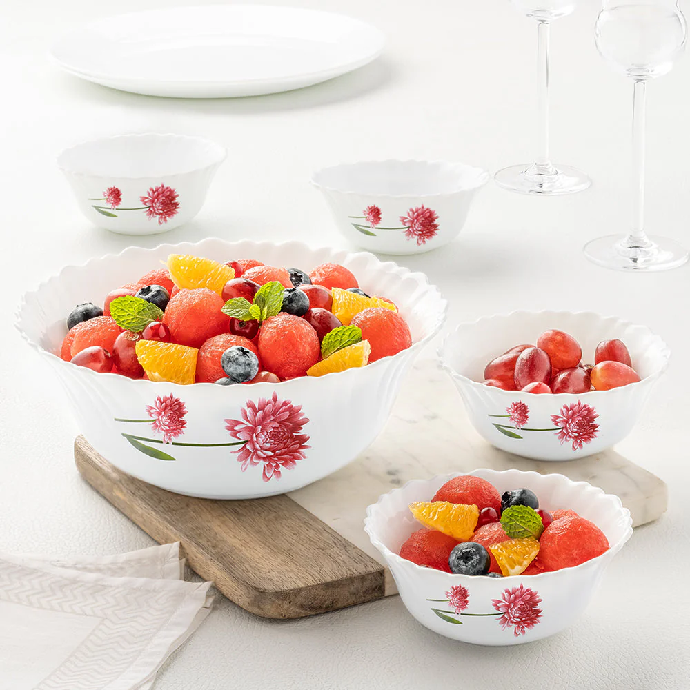 Larah by Borosil Belle Pudding Set, 7 pc (Large)