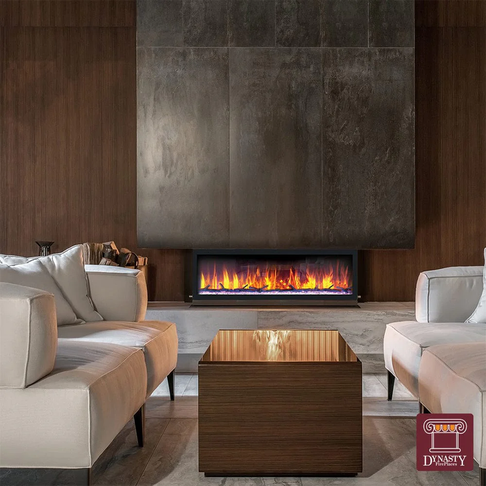 Dynasty 52-in Cascade Linear Electric Fireplace