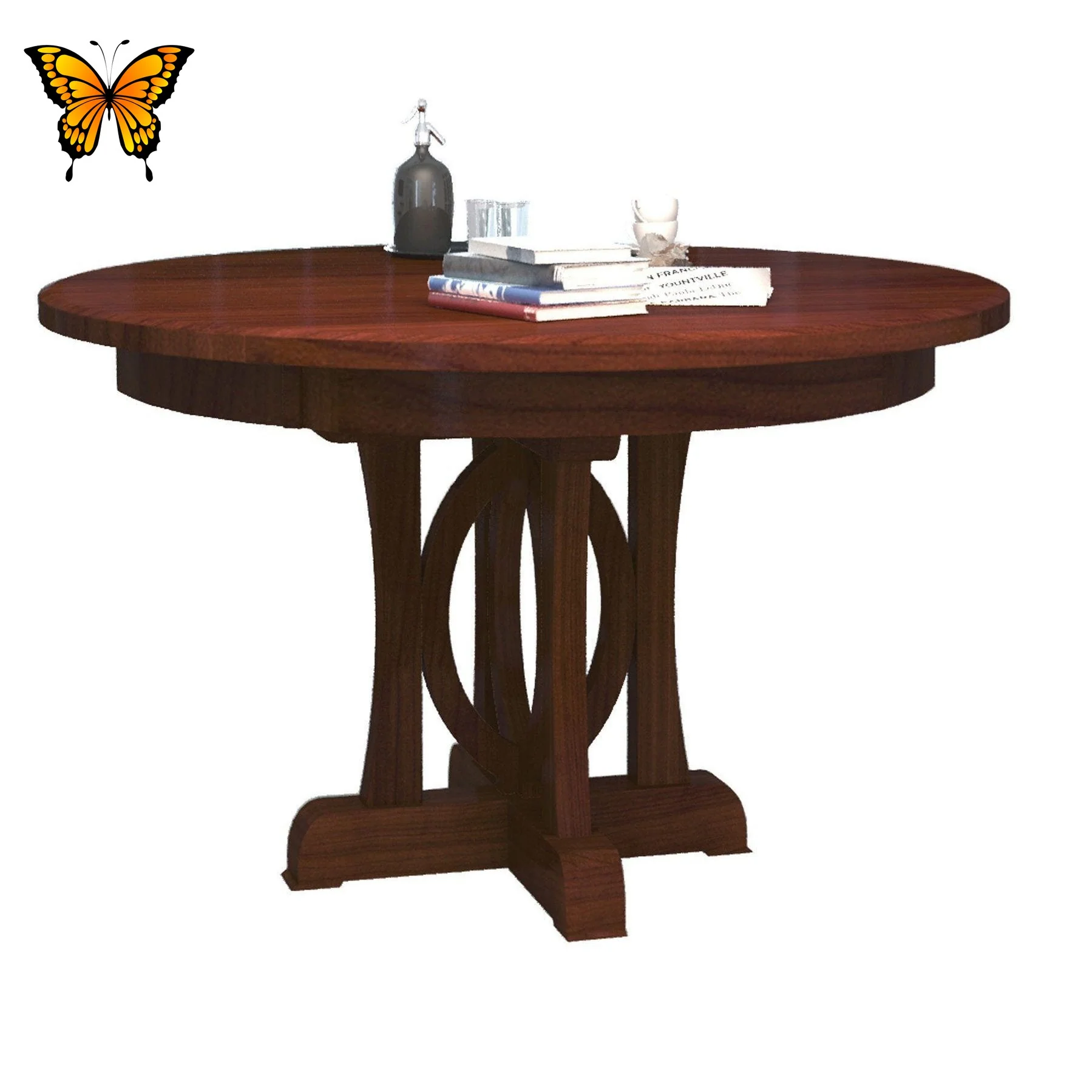 Amish Empire Single Pedestal Table