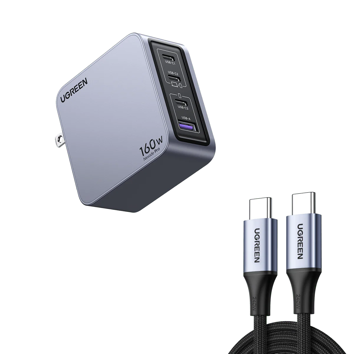Nexode Pro 160W iphone charger + 240W 6FT USB-C Cable