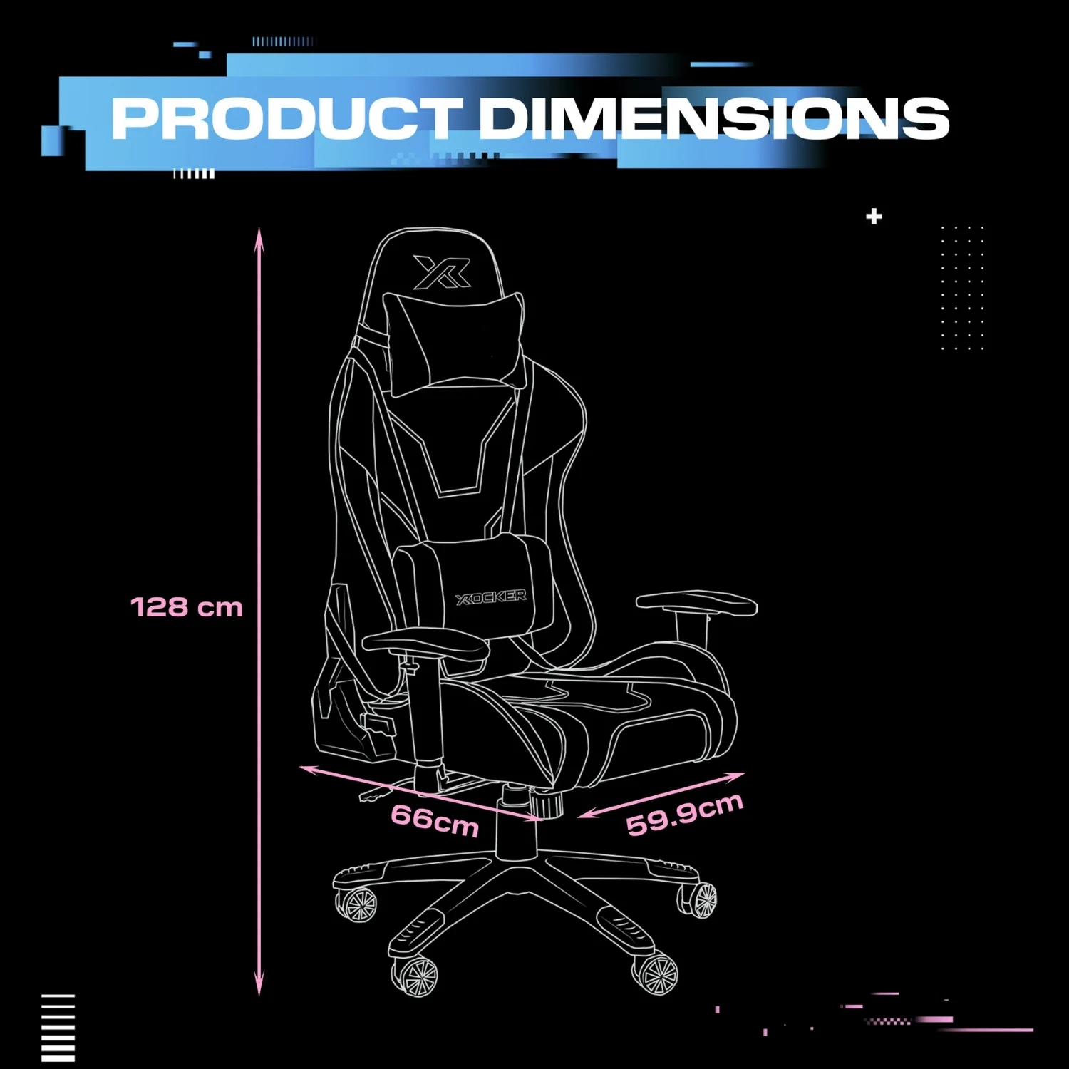 Agility eSport Ergonomic Gaming Chair - Bubblegum Edition