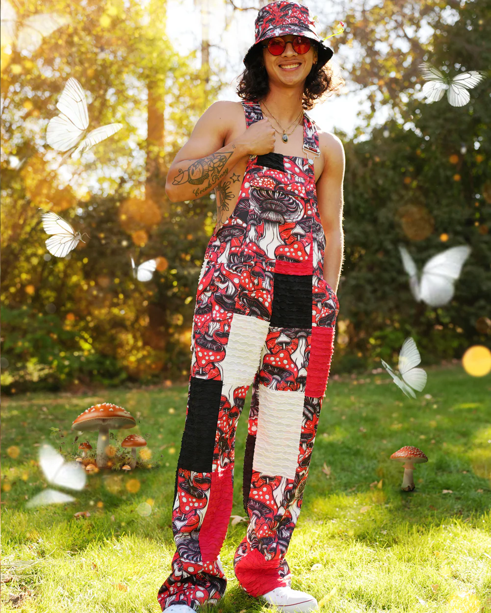 Secret of Life Mushroom Unisex Overalls