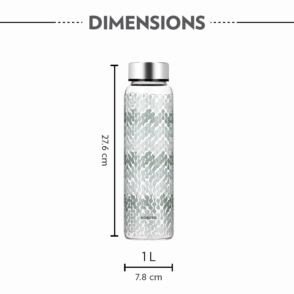Crysto Wide Mouth Vista Glass Bottle