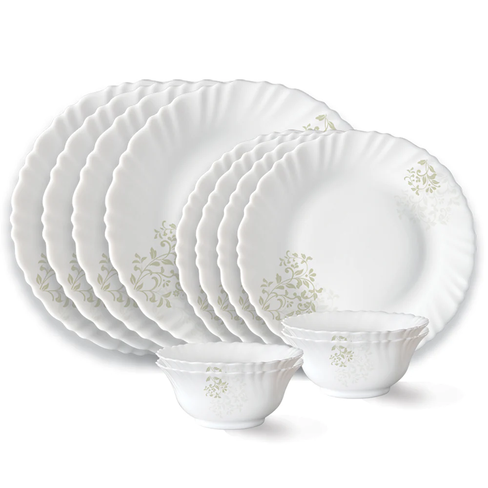 Larah by Borosil Ingot Dinner Set, 12 pc
