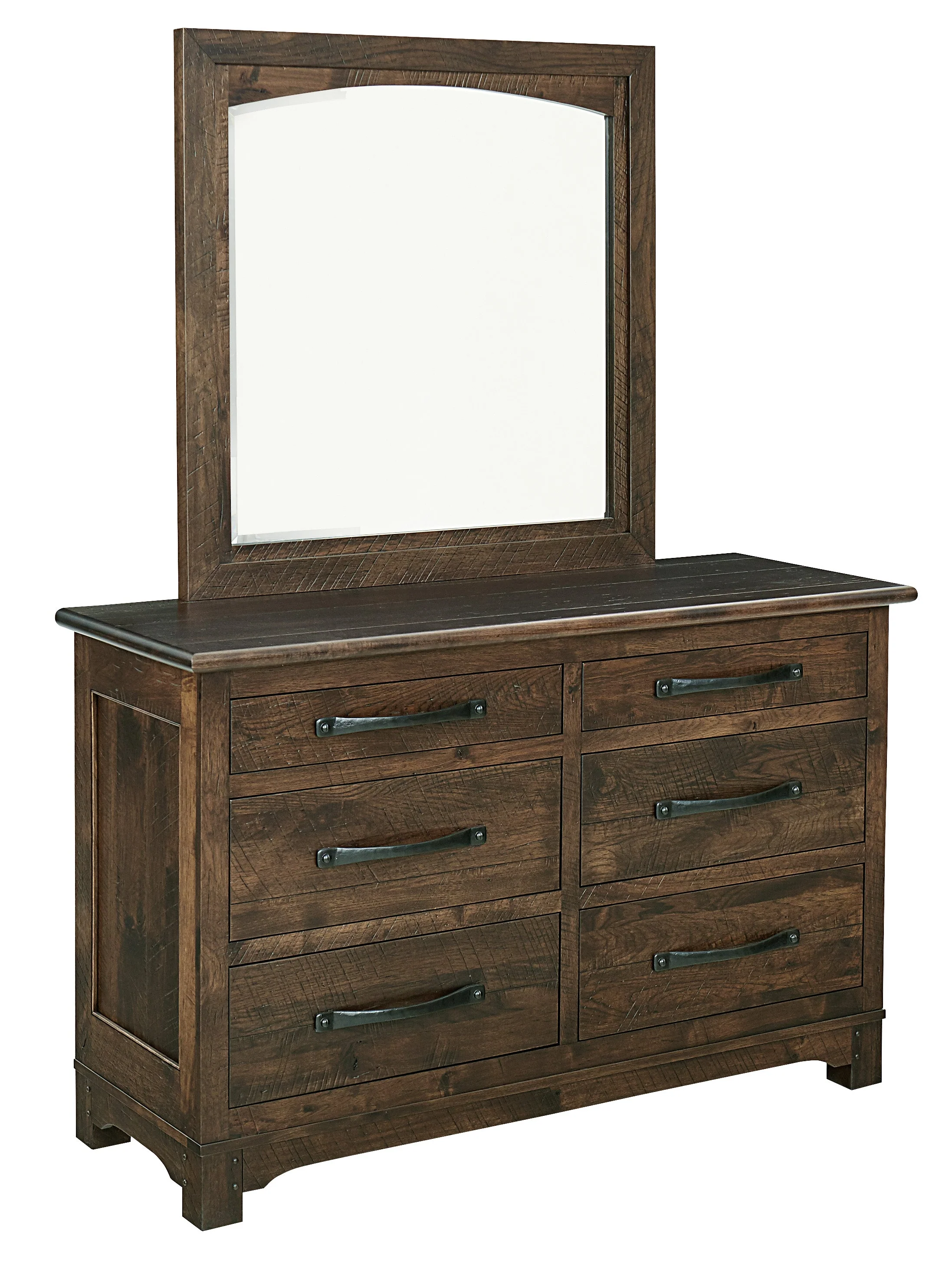 Amish Farmhouse Six Drawer Dresser