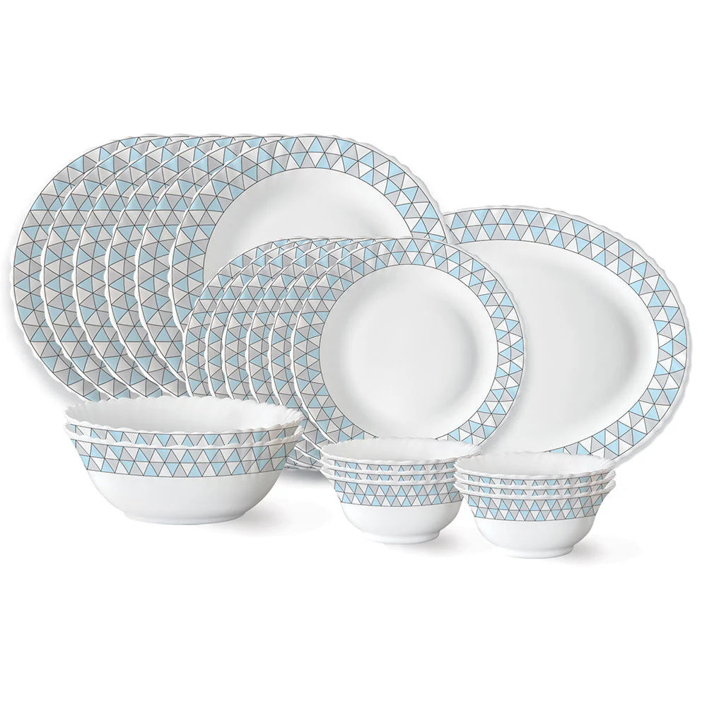Larah by Borosil Weave Dinner Set, 27 pc