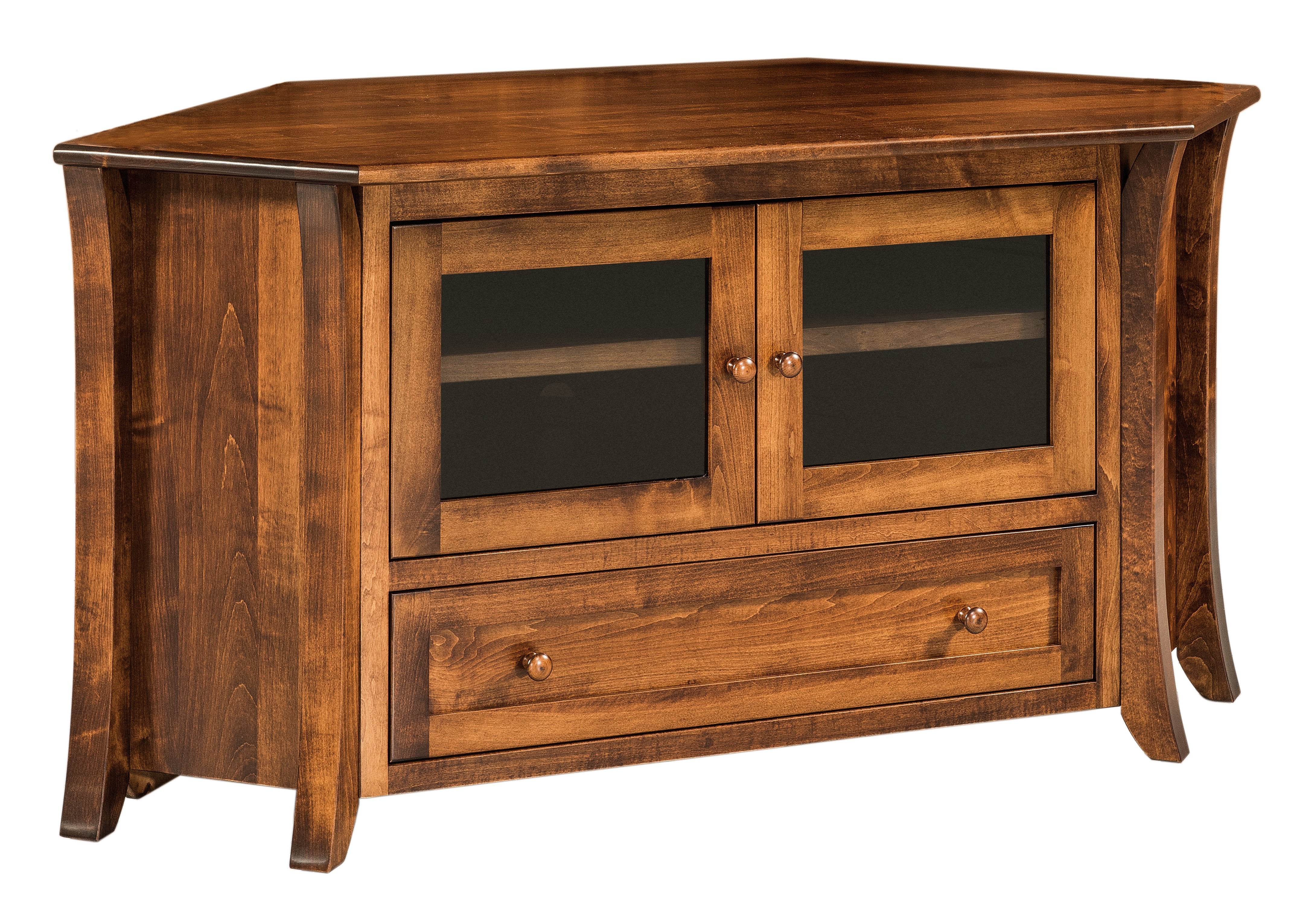 Amish Caledonia TV Corner Cabinet
