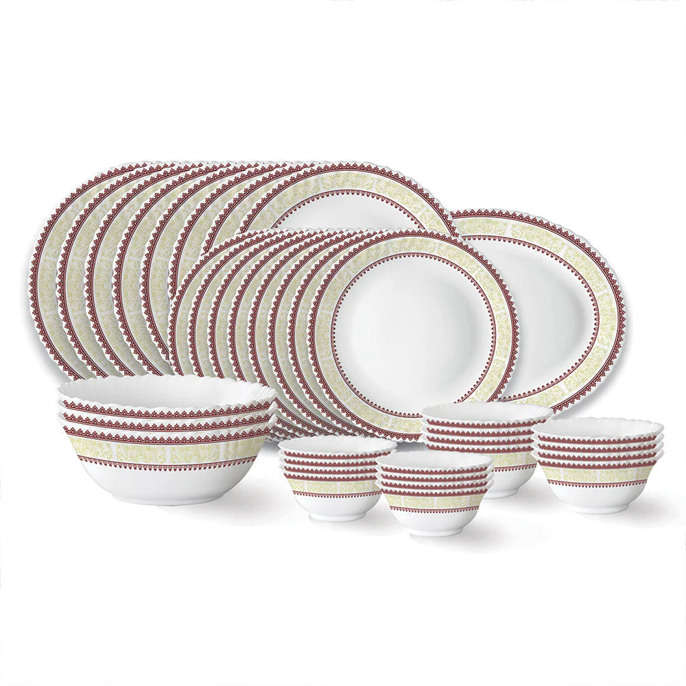 Larah by Borosil Elega Dinner Set, 10 pc