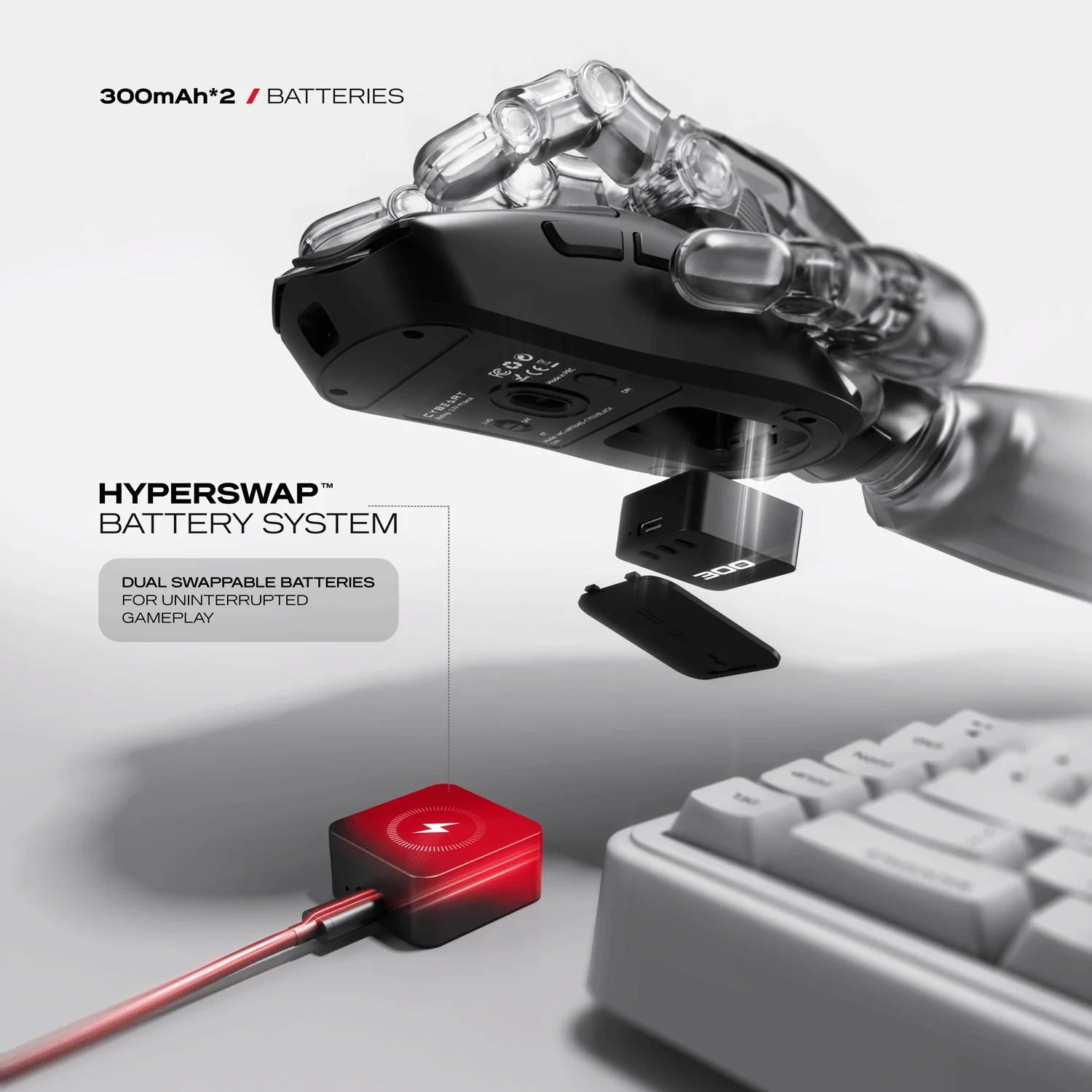 Artemis - The Batman | 1K 52g Ultra-light Hot-Swap Tri-Mode Gaming Mouse