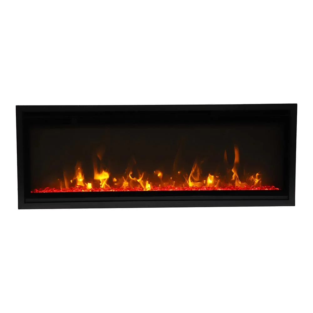 Amantii 42-in Symmetry XtraSlim Smart WiFi Linear Electric Fireplace