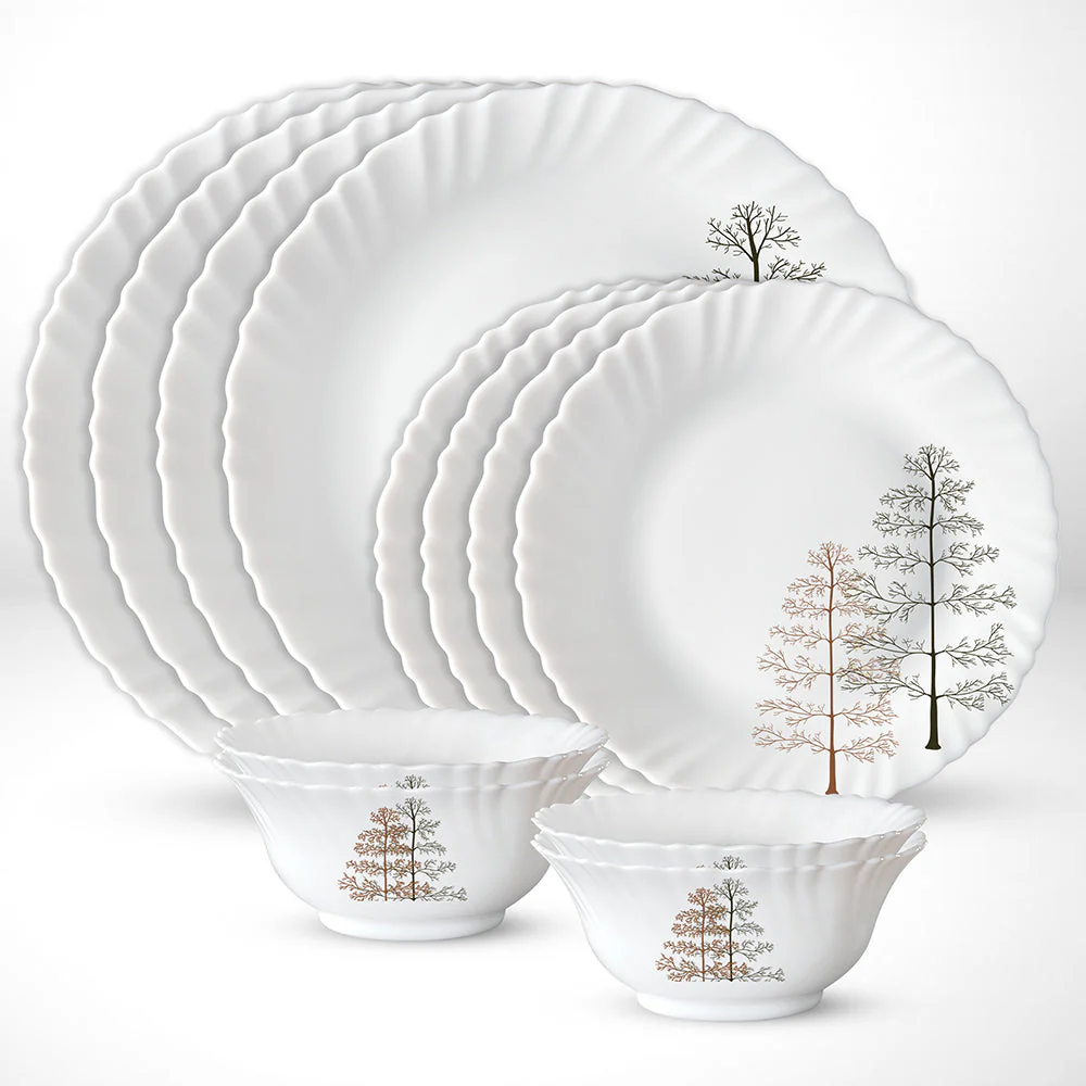 Larah by Borosil Pine Dinner Set, 5 pc
