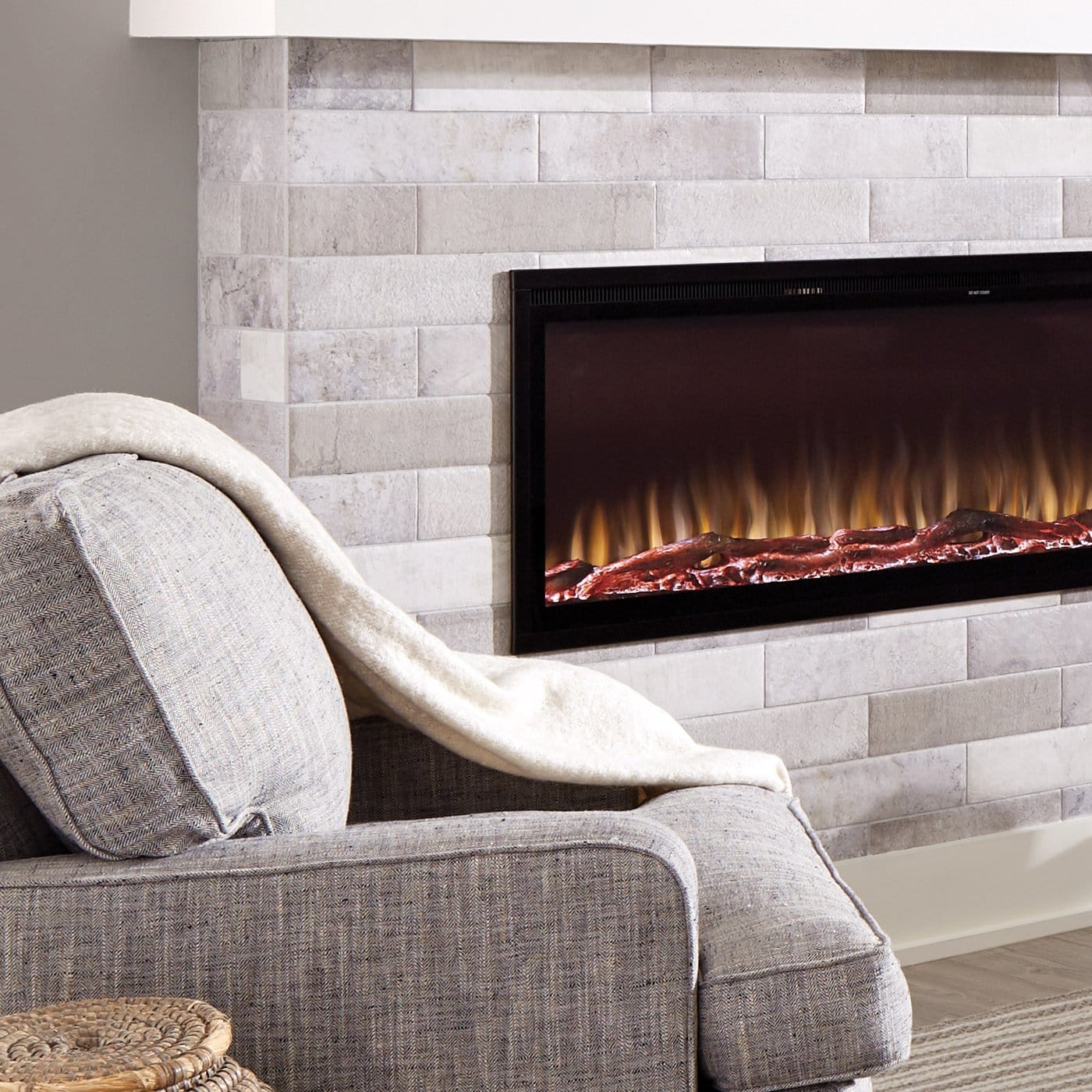 Sideline Elite 50 Inch Recessed Smart Electric Fireplace 80036
