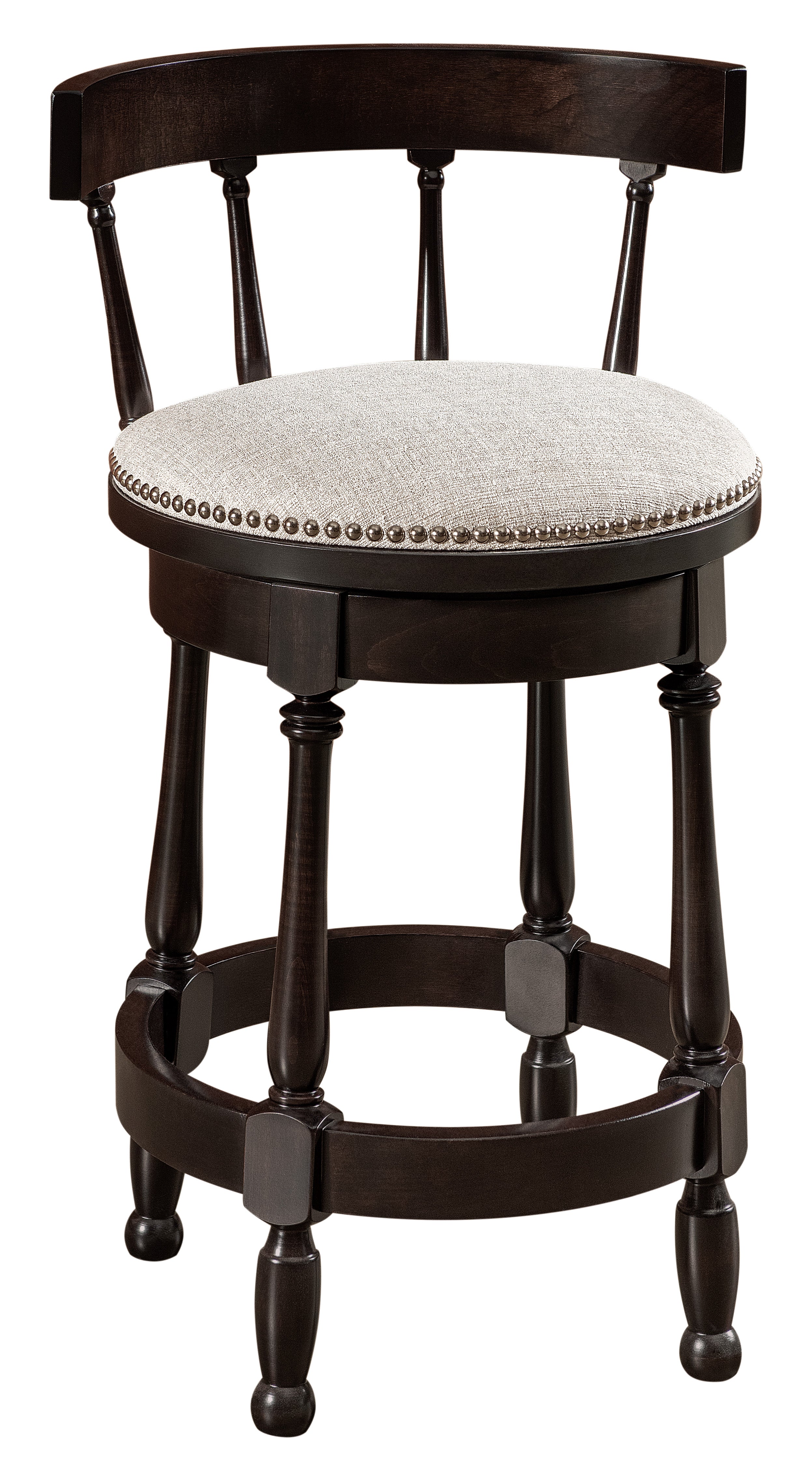 Amish Cosgrove Swivel Bar Chair with Easton Tops