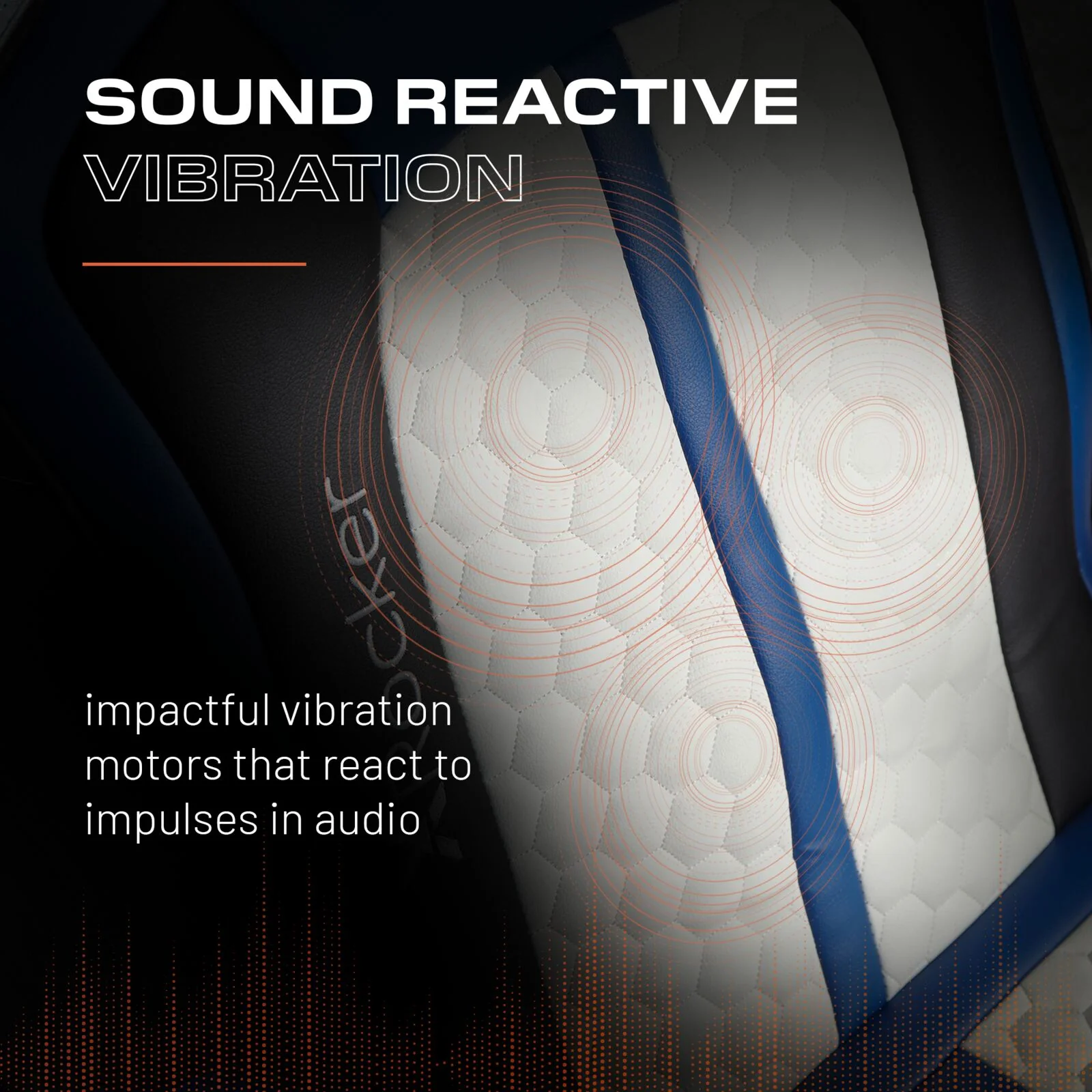 Officially Licensed Playstation™ Legend 2.1 Audio Console Gaming Chair - White / Blue