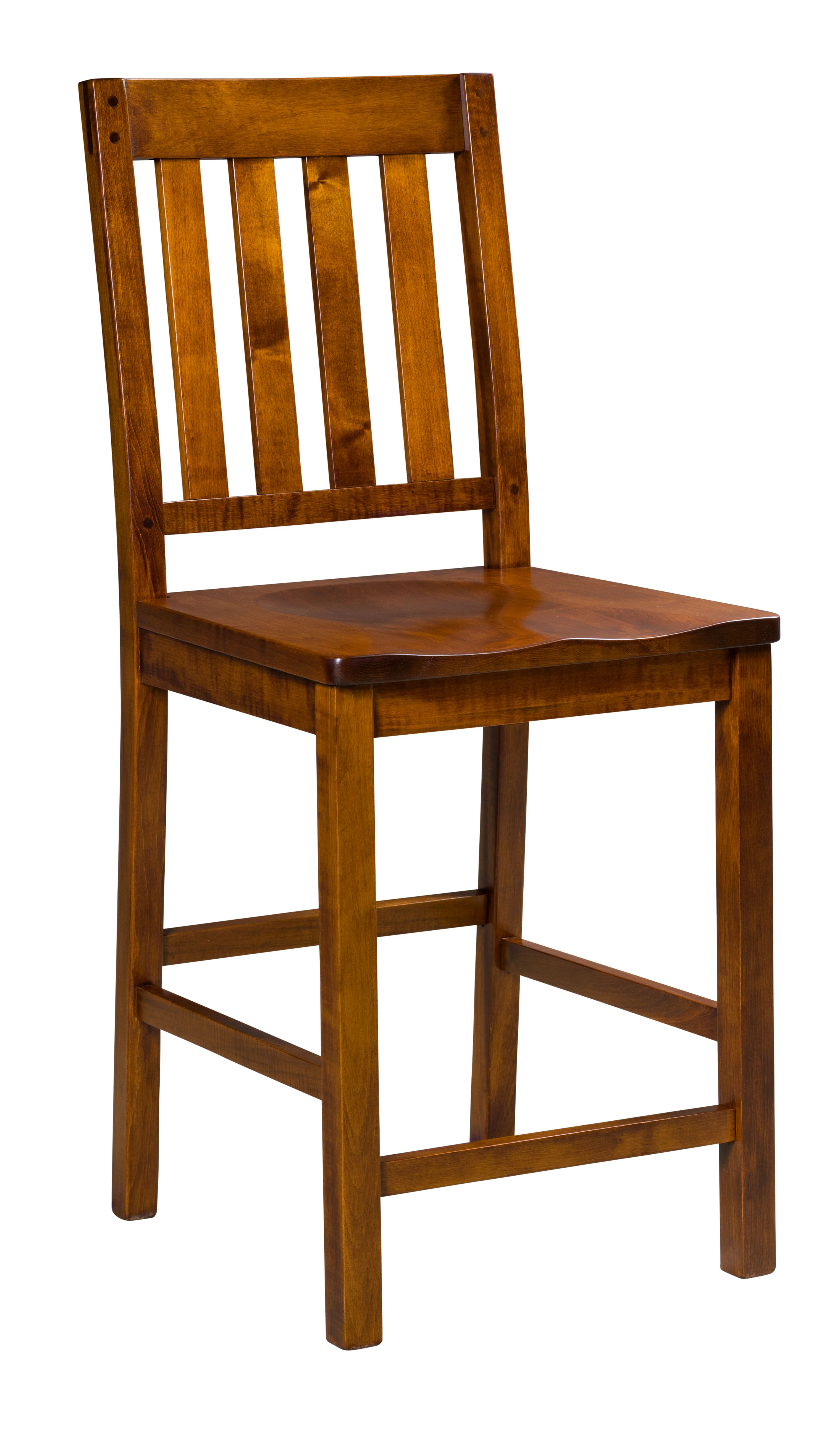 Amish Alberta Stationary Bar Chair