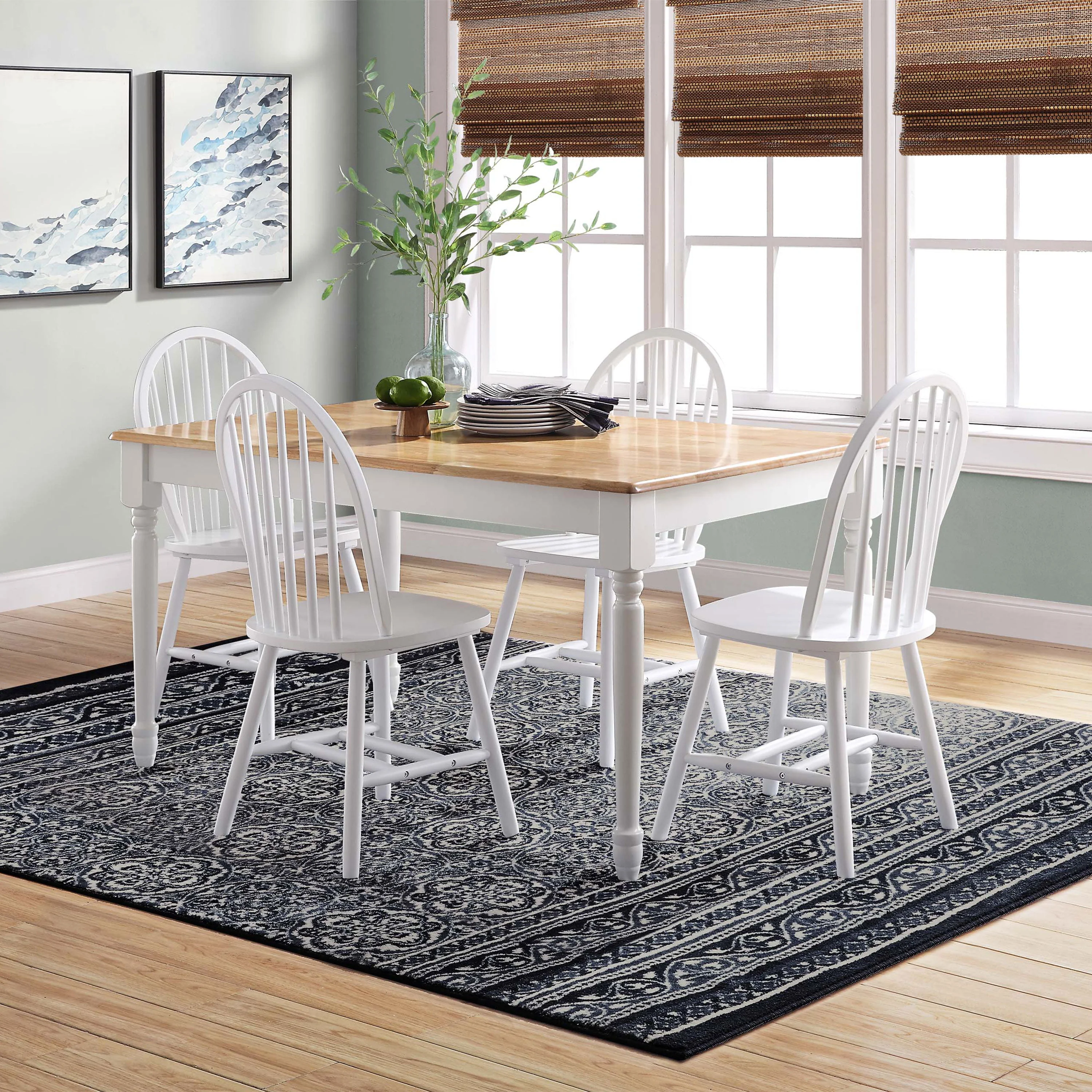 Solid Wood Dining Chairs, Set of 2