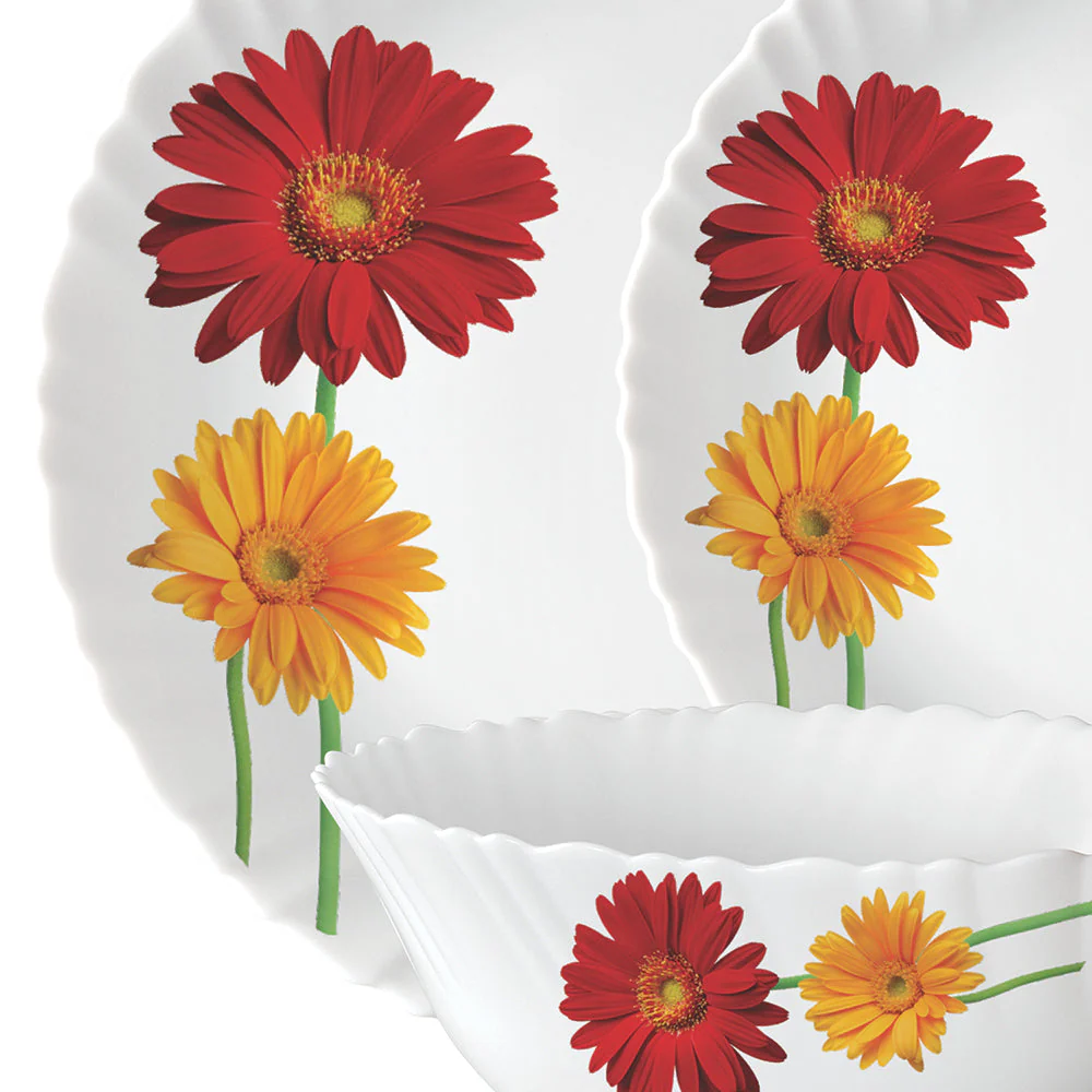 Larah by Borosil Zinnia Dinner Set, 66 pc