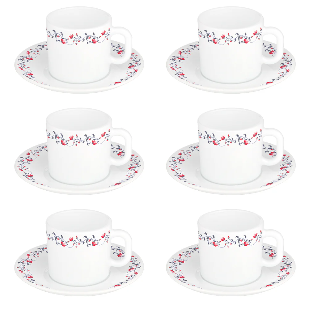 Larah By Borosil Pentas Mug n Saucer Set